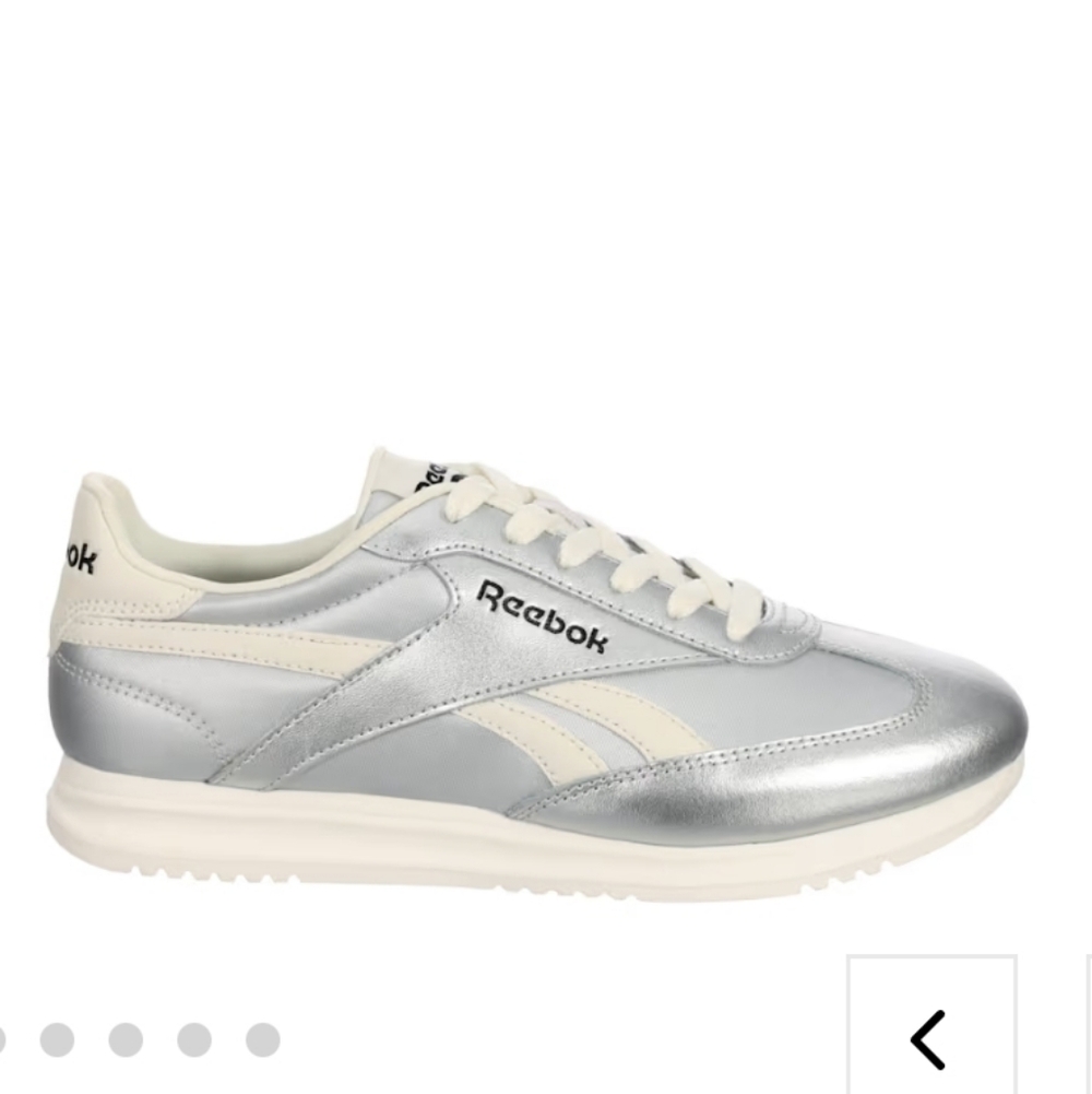 Reebok Fiori Silver Retro Inspired Sneakers